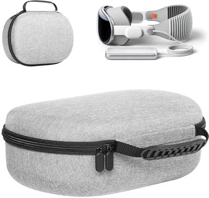 Diruite Tasche für Apple Vision Pro Zubehör Case,Stoßfest Handtasche VR Zubehör Case für Apple Vision Pro Tragbare Reise wasserdichte Schützende Harte Aufbewahrungsbeutel