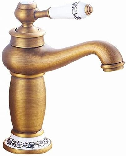 Wasserhahn Haushalt Spüle Wasserhahn Küche Wasserhahn Badezimmer Wasserhahn Bleifrei Badezimmer Wasserhahn Doppelspüle Antik Heiß und Kalt Offen Blau und Weiß Porzellan Wasserhahn