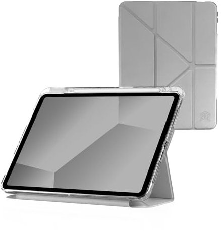 STM OPP Schutzhülle für Apple iPad Air 11 Zoll M2 (iPadPro 11 Gen 4-1 / iPadAir 10.9 Gen 5/4| Schlanke, leichte Schutzhülle, kratzfeste, transparente Rückseite, mit Apple Pencil Aufbewahrung,