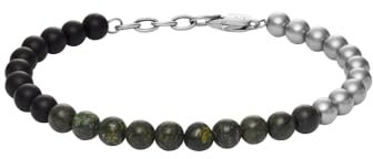 Armani Exchange Herrenarmband aus Edelstahl mit Karabinerhaken- oder Schieberverschluss, 9Lx9Wx7.2Hcm