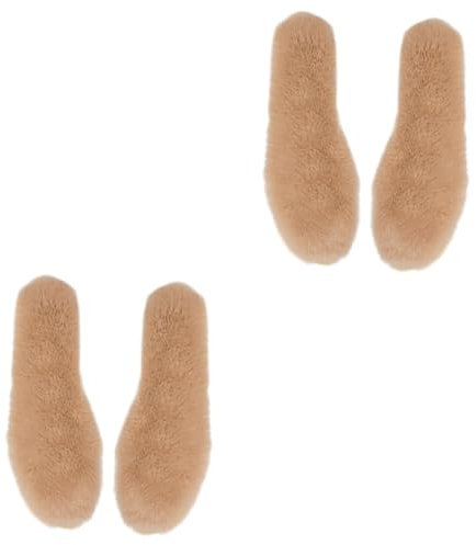 SOESFOUFU 2paare Winter-warm-innensohlen Dicke Kalte-geschützte Bequeme Schuheinlagen Für Damen Und Herren Hellbraun
