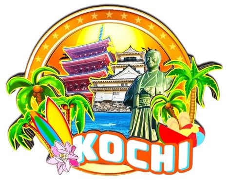 Orlaybar Kochi Japan Decorative Magnet 3D Refrigerator City Travel Souvenir Tourist Gifts Handmade Craft Fridge Magnet Home Decoration -1676