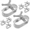 Levemolo 8St Drahtspanner Drahtseilspannung Stahlseilspanner Schwerer Spanner Kabelspanner Pool-Abdeckungsspanner Werkzeug Poolabdeckung Winde Spanner schwere Ausführung a3 Stahl Silver