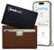 TRACKCARD® Air Tag Karte im Kartenformat für die Brieftasche | Wiederaufladbar, smart & wasserdicht | Kompatibel mit Apple Wo Ist? (iOS) Bluetooth Tracker Karte für Wallet, Reisepässe, Gepäck
