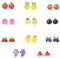 DanLingJewelry 110Pcs Resin 3D Fruit Nail Charms Summer Imitation Food Fruit Flatback Nail Cabochons for DIY Crafts Nail Art Decor Supplies