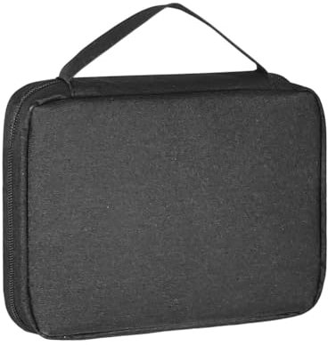 Vocdikficy 20 Uhrenarmbänder-Organizer, Langlebiger Uhrenarmbandhalter, Aufbewahrungs- und Tragetasche für die Meisten Uhrenarmbandgrößen, Schwarz