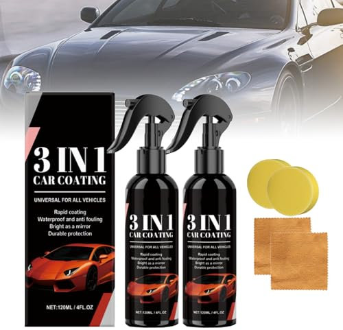 Curvefit Spray Anti-Rayures pour Voiture 3 en 1-2025 Spray Anti-Rayures - Verre Liquide, Curve Fit Spray Nano Anti Rayures, Réparation Rayures Carrosserie, Brillance & Protection Longue Durée (2PCS)