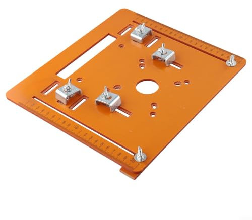 Piastra guida in bachelite con design curvo che fornisce facilità d'uso in varie attività di lavorazione del legno (grande 25 x 28 cm)