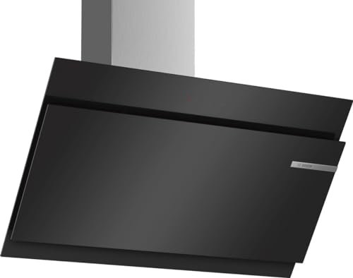 Bosch DWK97JM60 - Campana decorativa de pared, Acero Inoxidable, Serie 6 (90 cm), Negro