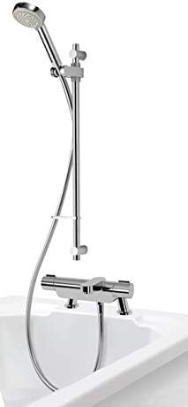 Aqualisa MD220BSM Midas 220 bath shower mixer with adjustable head, Chrome ,19.5 cm*12.0 cm*27.5 cm