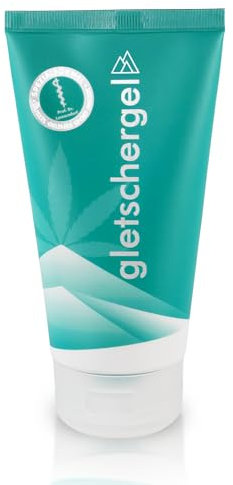 gletschergel ultra - mit neuer Spezialformel - Hanf Gel mit Menthol & Eukalyptus für strapazierte Muskeln, Gelenke & Verspannungen - schmerzlinderndes Kühlgel - vitalisierender Duft - 150 ml