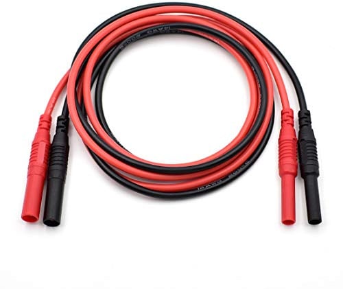 Bei Qian Meter Test Lead Extension Male to Female Connector 4mm Banana Plug to Jack Heavy Duty Silicone Wires Multimeter Leads Probes Adapter 14AWG (1 pair) (39.4 )