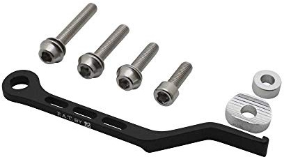 P2R (Cycle) Kettenschutz für Fahrräder, doppelt, 53-39-50-34 Aluminium, Schwarz