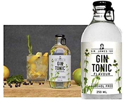 Alcohol Free Gin and Tonic- Case of 12, Sir James 101, Gin Taste Alcohol Free