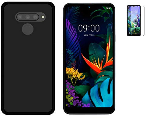 TD24H Funda para LG K50S (6.5) Negra TPU Silicona + Protector Pantalla 9H