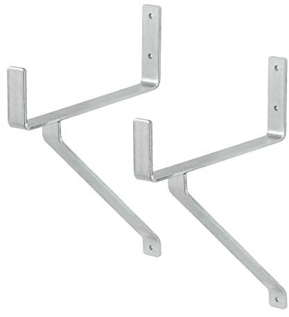 VORMANN Schwerlasthaken Lasthaken Haken Wandhaken | Traglast 100 kg | Stahl verzinkt | witterungsbeständig | Größe 355 x 245 x 80 mm | 2-teiliges Set