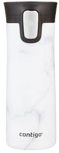 Contigo Pinnacle Autoseal Thermobecher, Edelstahl-Reisebecher, Isolierbecher, auslaufsicher, Kaffeebecher to Go, Travel Mug mit Easy-Clean-Deckel, BPA-frei, 1 Stück (1er Pack)