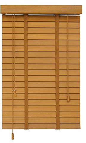 Jolan Jalousien Fenster,Holz Jalousien,Wärmedämmung,Verdunkelungs Rollos,Dunkle Eiche,Innen/Außen,Glatt,Keine Grate.,150x280cm/59x110in