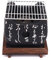 Holzkohlegrill Im Japanischen Stil, Tragbarer Rechteckig Tischgrill Mit Drahtgitter-Grill BBQ Schlammofen Mit Grillmatte, Mini Grill Faltbare Grill Für Garten Camping Park Festivals Party (Quadrat)