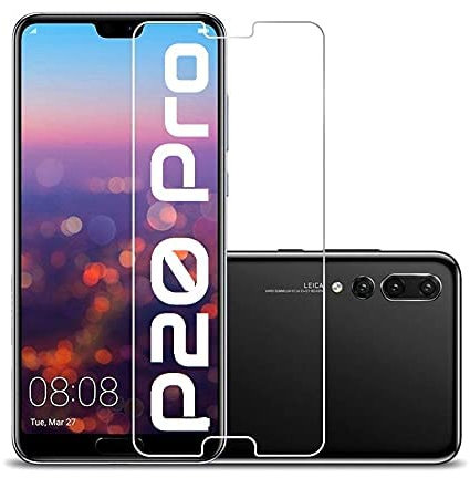 Cracksin 2 protectores de pantalla de cristal templado 9H, ultra transparente HD, 100% sensor de huellas dactilares [2 unidades], color: Huawei P20 Pro