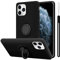 Cadorabo Hülle kompatibel mit Apple iPhone 11 PRO Schutzhülle TPU Silikon Case Liquid Design mit Ring Slim Kratzfest Liquidsilikon Microfaser Case Hülle für iPhone 11 PRO in Schwarz