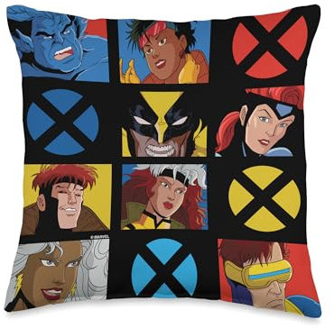 Marvel X-Men Mutant Grid Throw Pillow, 16x16, Multicolor