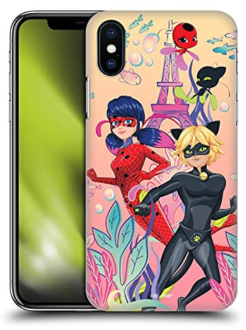 Head Case Designs Offizielle Zugelassen Miraculous Tales of Ladybug & Cat Noir Wasserkraft Aqua Ladybug Harte Rueckseiten Handyhülle Hülle Huelle kompatibel mit Apple iPhone X/iPhone XS