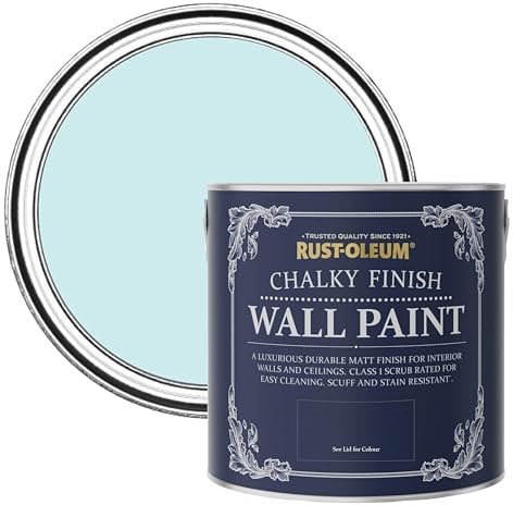 Rust-Oleum Blue Wall and Ceiling Paint in a Chalky Matt Finish - Duck Egg 2.5L