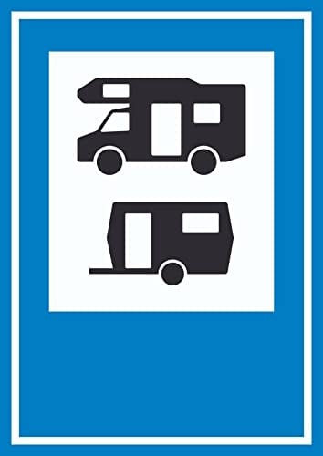 HB-Druck Wohnmobil- und Wohnwagenplatz Schild A4 Rückseite selbstklebend