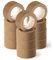 OFITURIA Lot de 12 rouleaux de ruban adhésif écologique en papier Kraft couleur marron