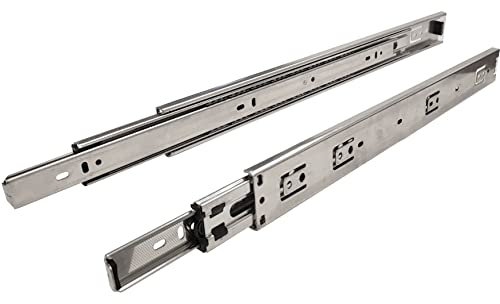 KÖNIG Vollauszug Schubladenschienen KVA-45-50-NF, 700 mm, Schubladenauszug mit Kugelführung 45mm, Innenschiene trennbar, Tragkraft bis 50kg, verzinkte Oberfläche gegen Korrosion, 1 Paar (2 Stück)