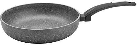 Florina - Bratpfanne aus Aluminium LAVA STONE | 26 cm Durchmesser | Tiefe Pfanne Induktion | Antihaftbeschichtet Universalpfanne | Geeignet für Induktionsherd, Gasherd und Elektroherd (Grau)