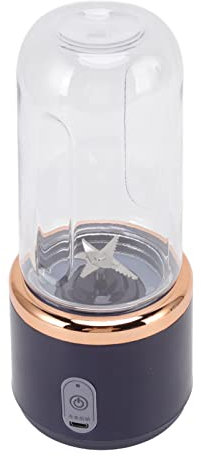Licuadora Portátil de 300ml con Botella, Mini Mezclador de Vaso Recargable USB para Batidos de Frutas y Batidos, Licuadora Personal de Mano, Licuadora Portátil para Viaje a Casa