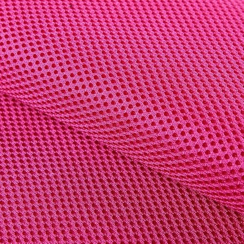 1MX1.6M Tela de malla 3D transpirable de tres capas 3D tela de malla sándwich material DIY tela de malla elástica tela de cama de aire (rojo rosa)