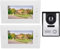 Sistema de Videoportero, 2 uds. Sistema de Timbre con Monitor de 7 Pulgadas para Visión Nocturna de Villa House Office (Enchufe europeo)