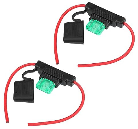 QUARKZMAN 2 Satz DC 12V 10AWG 10 Gauge ATC Inline Sicherungshalter mit 30A Sicherung