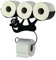DanDiBo Toilettenpapierhalter Schwarz Matt Wand Metall AFFE Klopapierhalter Toilettenrollenhalter WC Rollenhalter Ersatzrollenhalter