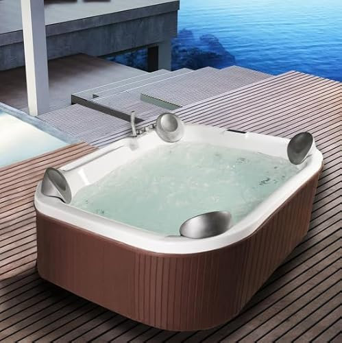 Bagno Italia Mini-piscine spa relax 210 x 170 cm 6 – 8 places 41 jets led chauffage et bluetooth