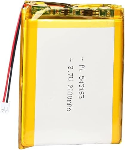 3.7 V 2000MAH 545163 Batterie De Polymère Lithium Rechargeable De La Batterie De LIPO avec Connecteur JST