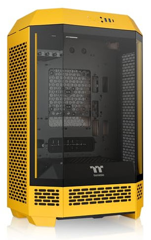 Thermaltake Tower 300 Bumblebee Micro-ATX Case; 2x140mm CT Fan Included; Support Up to 420mm Radiator; Optional Chassis Stand Kit Allows Horizontal Display; CA-1Y4-00S4WN-00; 3 Year Warranty