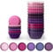 Gcardist 300 Moldes para Magdalenas de Calidad Alimentaria, 6 Colores Lisos, Rosa y Violeta, Papel para Hornear Cupcakes (Tamaño Mini)