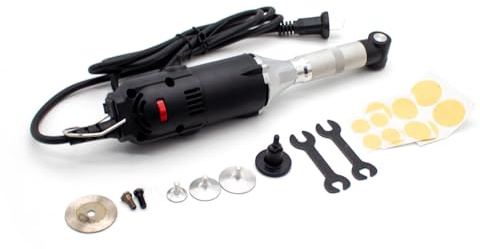 LeTkingok 220V Multifunktions-Elektro-Rechtswinkelschleifer, Mikro-90°-Winkelschleif- und Poliermaschinen-Set, Handschneider, 350W, 15.000U/min