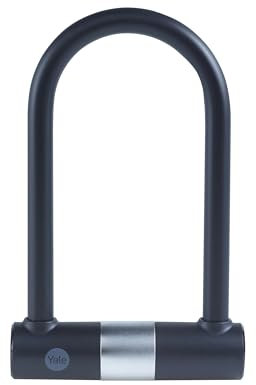 Yale Fahrradschloss als Bügelschloss mit Schlüssel - YUL0/18/192/2-250mm - Gehärteter Stahl - 2 Schlüssel inklusive - Salzsprühnebeltest bis 96 Stunden - Fahrradhalterung für den Komfort unterwegs