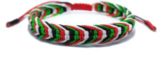 Générique Bracelet palestine, Soutien à la palestine, Drapeau palestinien (Tressé)