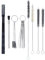 Spray Gun Cleaning Kit, 21-Piece Nozzle & Pipe Cleaner Tool, Multi-Purpose Airbrush Cleaning Brushes with Nylon Bristles & Needles for Paint Guns, Tattoo Equipment, Coffee Machines