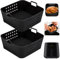 Moule Silicone Air Fryer Accessoires, Moule Air Fryer pour Philip XL 6,2 L, Cecotec 6 L, Moule Accessoires Airfryer pour COSORI 5,5 L/4,7 L, Plat Silicone Air Fryer