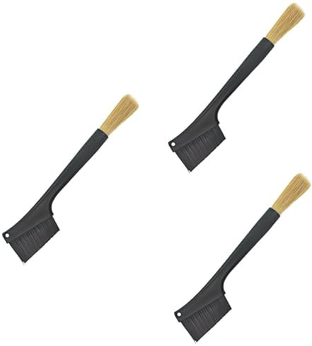 Mikinona 3stücke Kaffeebürste Mit Doppeltem Kopf Effektive Reinigung Für Espressomaschinen Und Kaffeemaschinen Langlebige Borsten Und Komfortabler Griff Für Ecken Und Ritzen