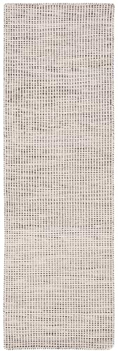 SAFAVIEH Vermont Collection Area Rug - 2'3 x 11' Runner, Brown/Ivory, Geometric Design, Ideal for High Traffic Areas in Living Room, Bedroom, Dining (VRM805T)