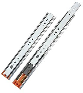 LOOTICH Kugelführung Vollauszug Schubkastenführungen 300 mm con Integrierte Selbsteinzug Schubladenschiene Dämpfung Teleskopschiene Kugelauszug Auszugsführungen Stahl Verzinkt (1 Paar)