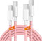 2Pack 2M USB C to USB C Charger Cable, 60W Type C Fast Charging Wire Lead Long for Apple iPhone 16 Pro Max/15 Plus/iPhone 15/Samsung Galaxy S23+/S22 Ultra/MacBook Pro/iPad Red